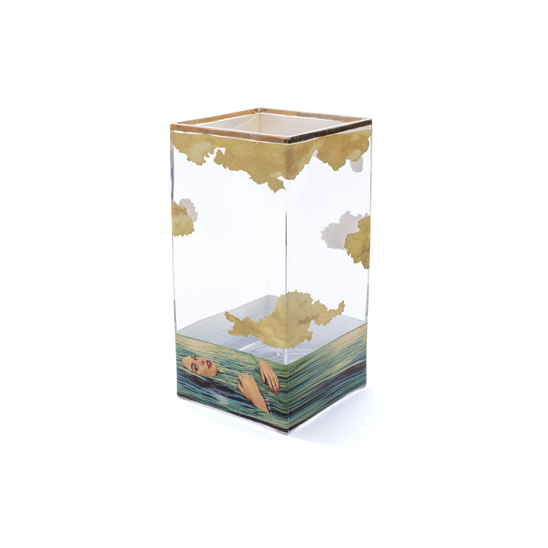 Seletti x TOILETPAPER Square Glass Vase â€“ Medium & Large