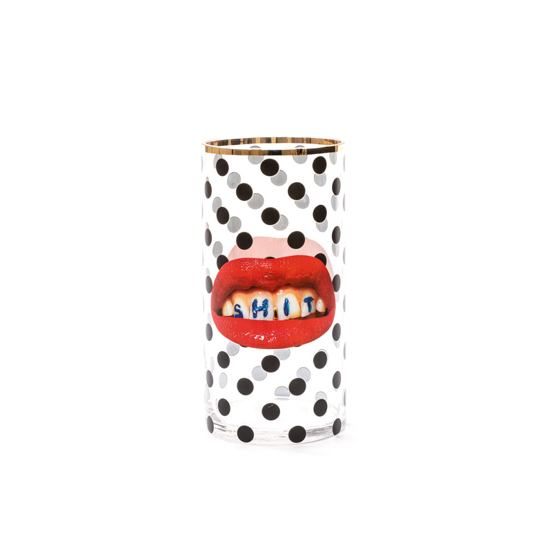 Seletti x TOILETPAPER Cylindrical Glass Vase â€“ Small, Medium & Large