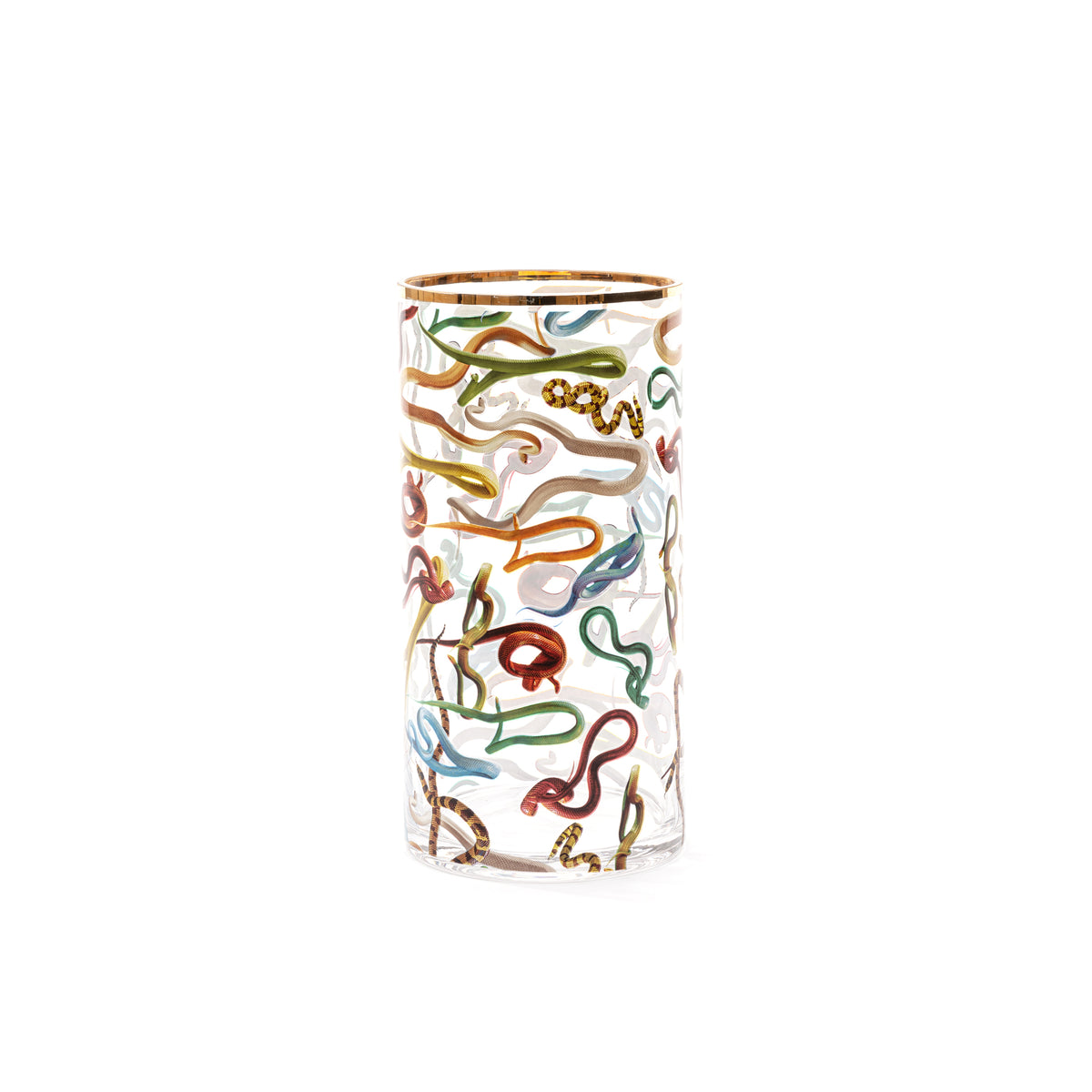 Seletti x TOILETPAPER Cylindrical Glass Vase â€“ Small, Medium & Large