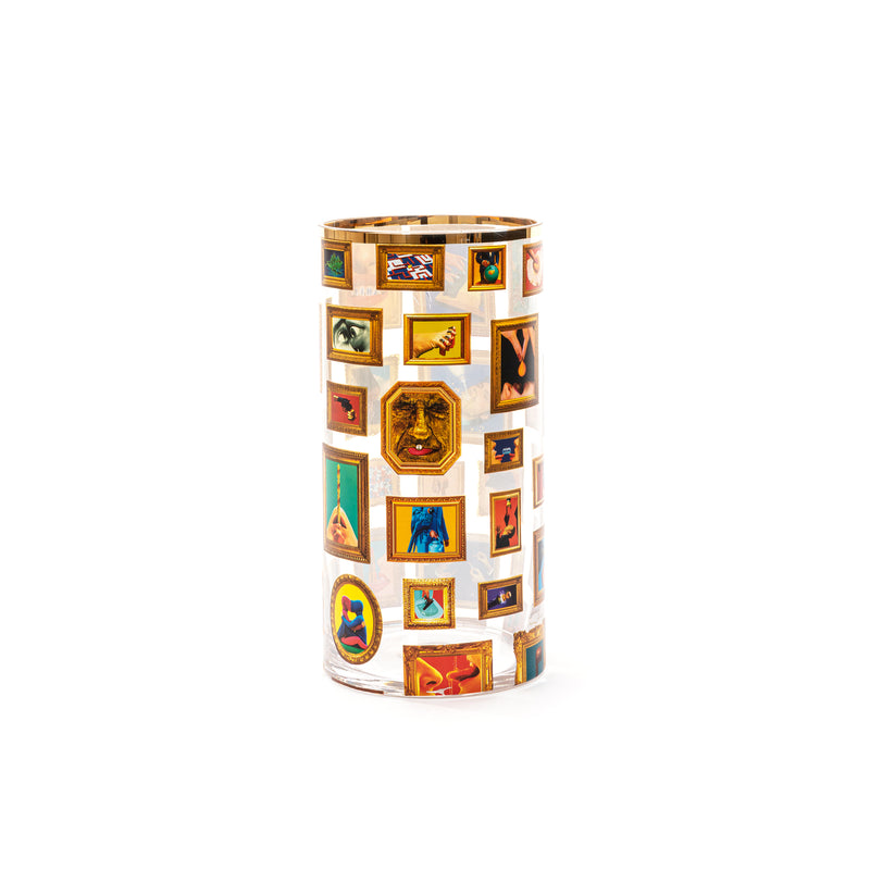 Seletti x TOILETPAPER Cylindrical Glass Vase â€“ Small, Medium & Large