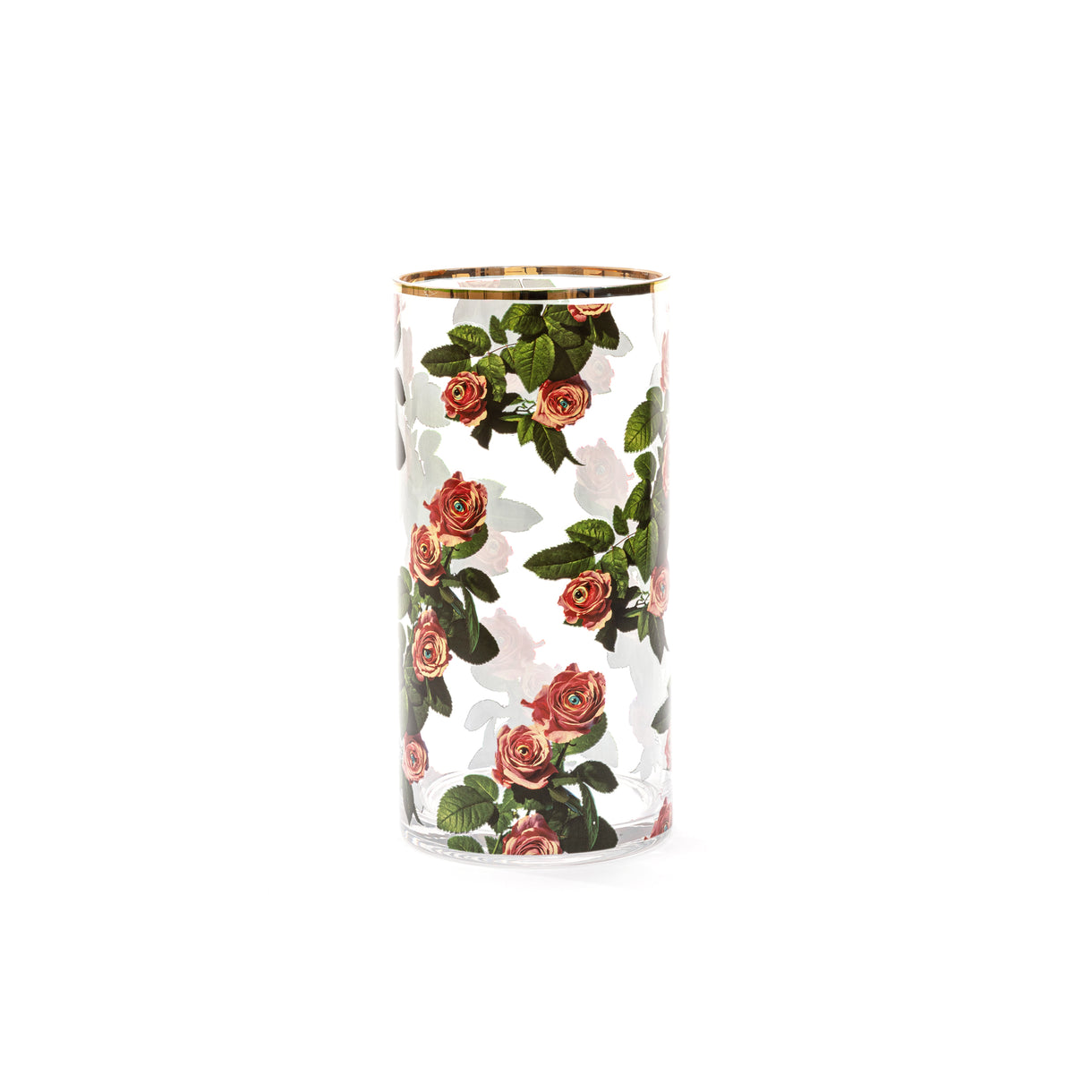 Seletti x TOILETPAPER Cylindrical Glass Vase â€“ Small, Medium & Large