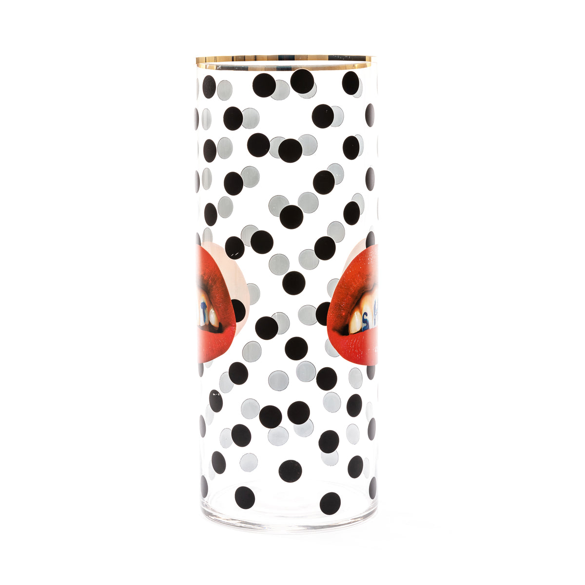 Seletti x TOILETPAPER Cylindrical Glass Vase â€“ Small, Medium & Large