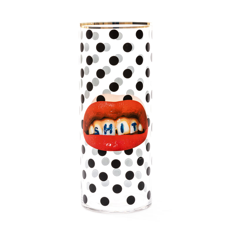 Seletti x TOILETPAPER Cylindrical Glass Vase â€“ Small, Medium & Large