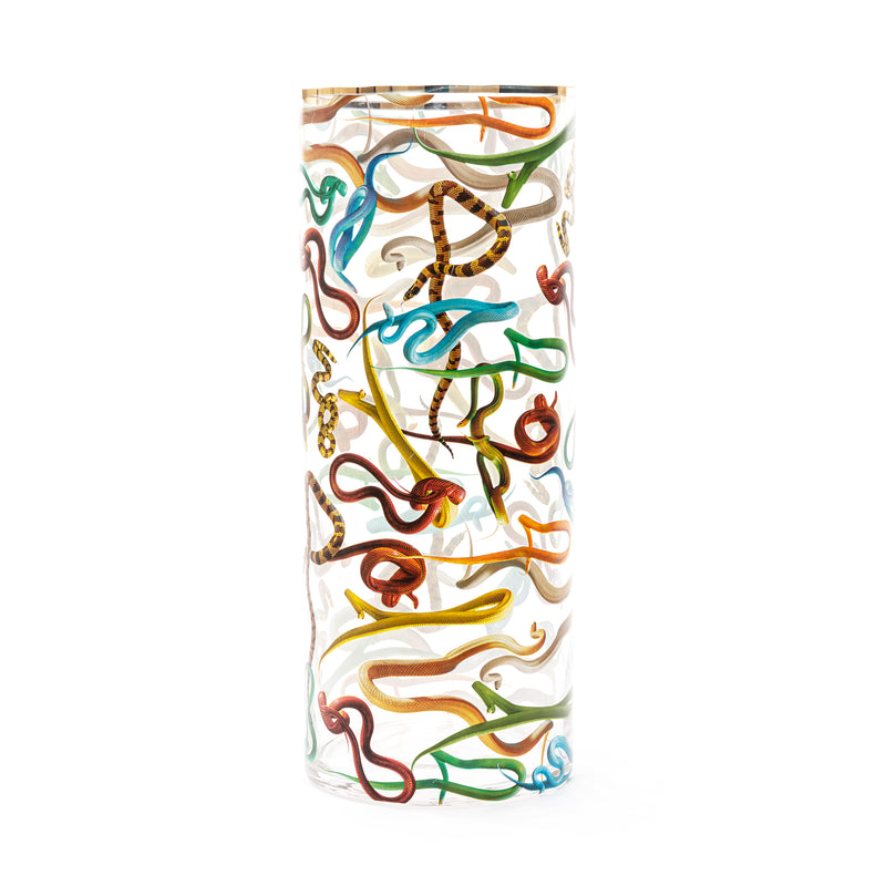 Seletti x TOILETPAPER Cylindrical Glass Vase â€“ Small, Medium & Large