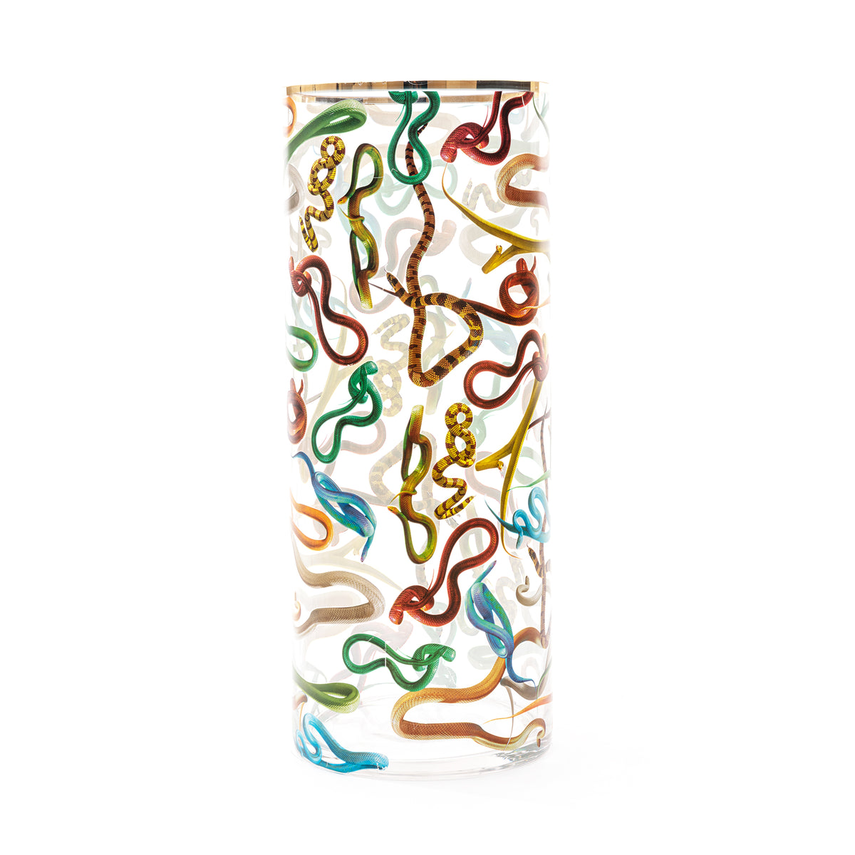 Seletti x TOILETPAPER Cylindrical Glass Vase â€“ Small, Medium & Large