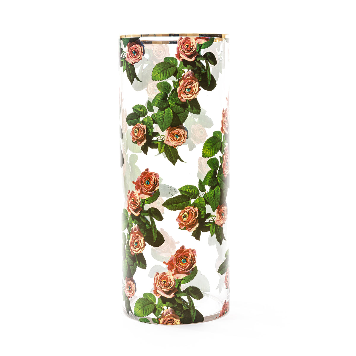 Seletti x TOILETPAPER Cylindrical Glass Vase â€“ Small, Medium & Large