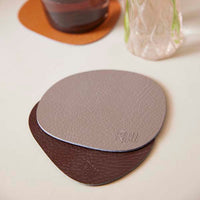 Buffalo Leather Coaster (Set of 6)