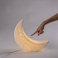 Seletti My Tiny Moon Lamp - Unique Table Lamp with Replaceable LED Bulb