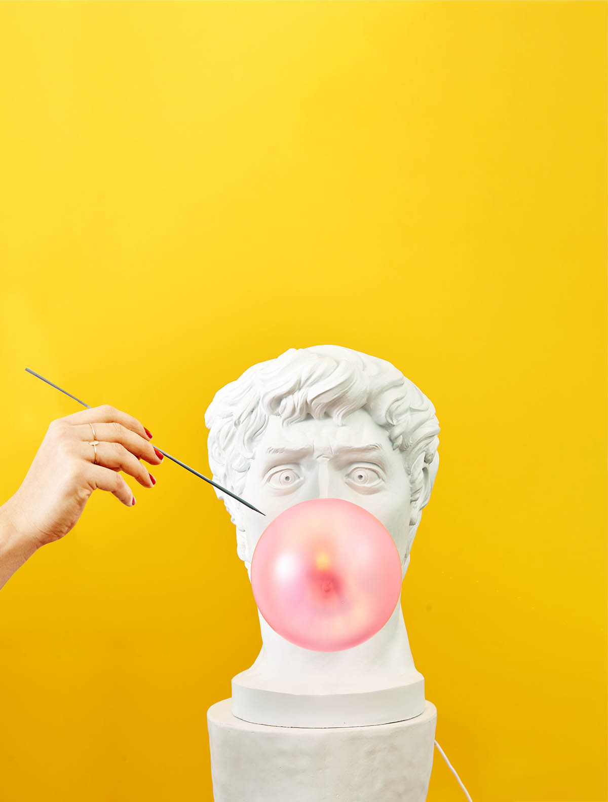 Seletti Wonder Lamp - Classical Warrior with Bubble Gum Table Lamp