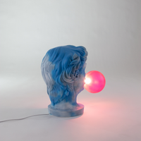 Seletti Wonder Cloud Lamp – Classical Warrior with Floating Bubble Gum Light