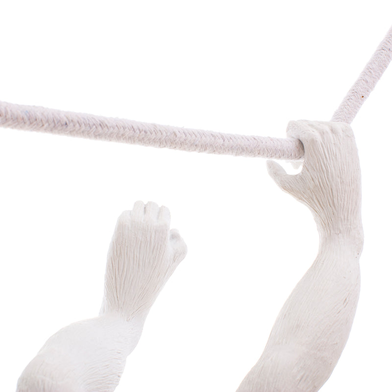 Seletti Monkey Lamp Collection - Black Monkey Lamp, White Monkey Lamp, Standing, Sitting, Hanging, Ceiling, and Swing