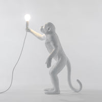 Seletti White Monkey Lamp, standing version, view 3
