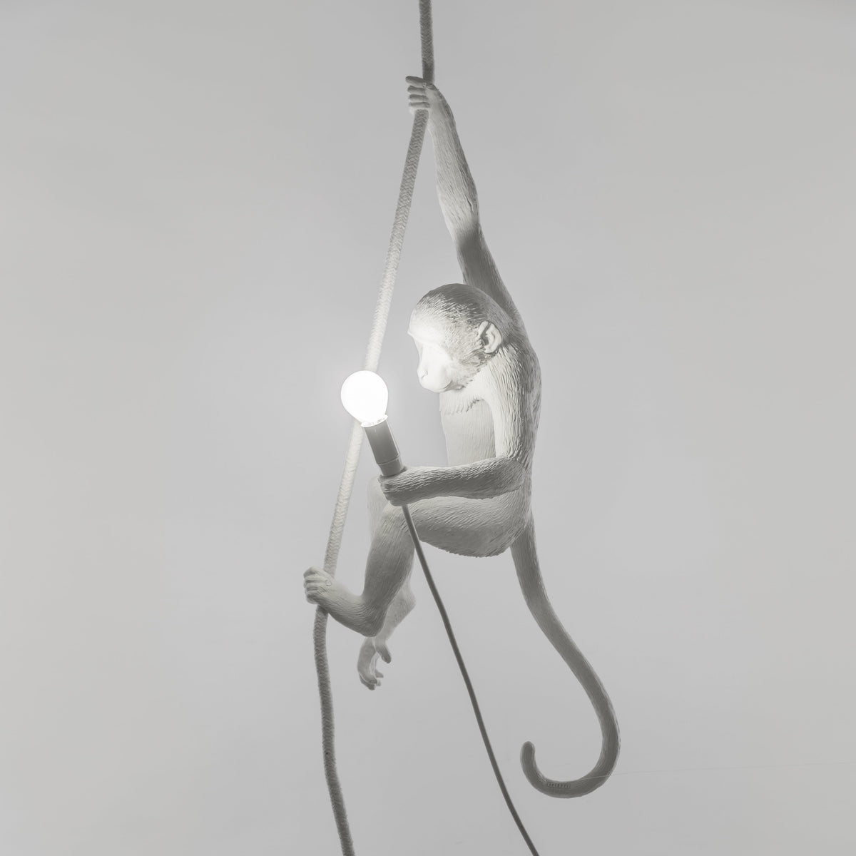 Seletti White Monkey Lamp, ceiling version, view 4