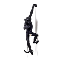 Seletti Monkey Lamp Collection - Black Monkey Lamp, White Monkey Lamp, Standing, Sitting, Hanging, Ceiling, and Swing