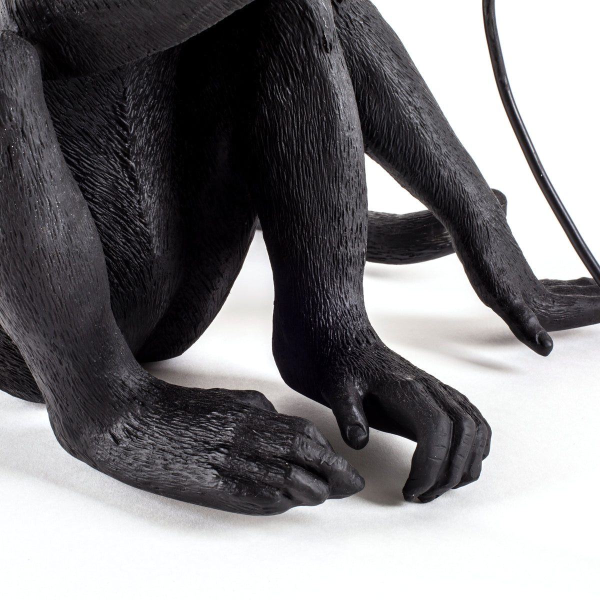 Seletti Monkey Lamp Collection - Black Monkey Lamp, White Monkey Lamp, Standing, Sitting, Hanging, Ceiling, and Swing