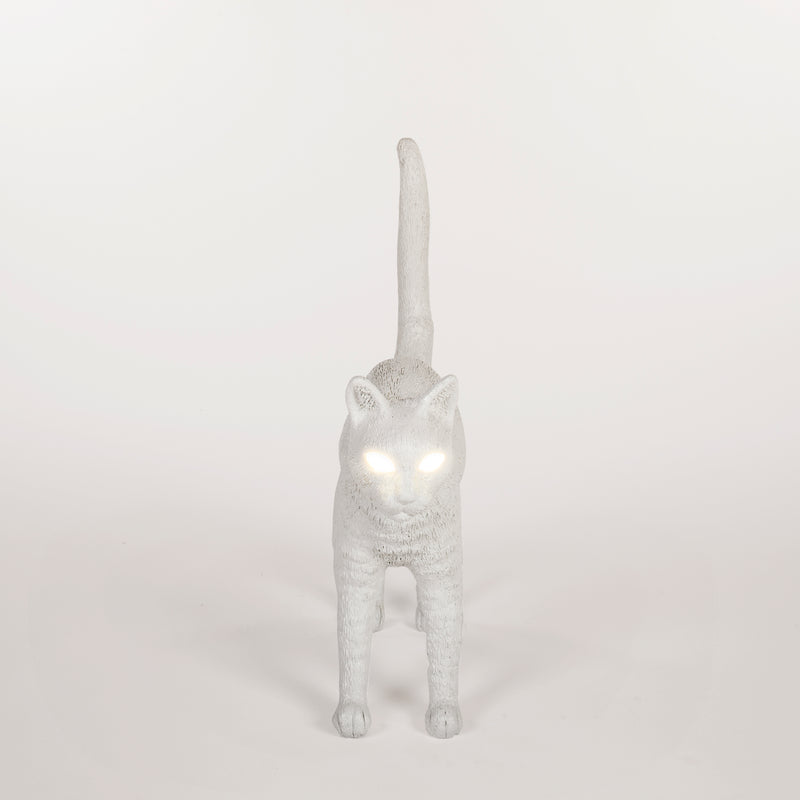 Jobby The Cat Lamp - Wireless White LED Cat Lamp by Seletti