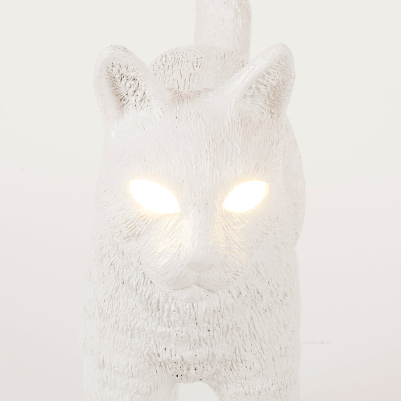 Jobby The Cat Lamp - Wireless White LED Cat Lamp by Seletti