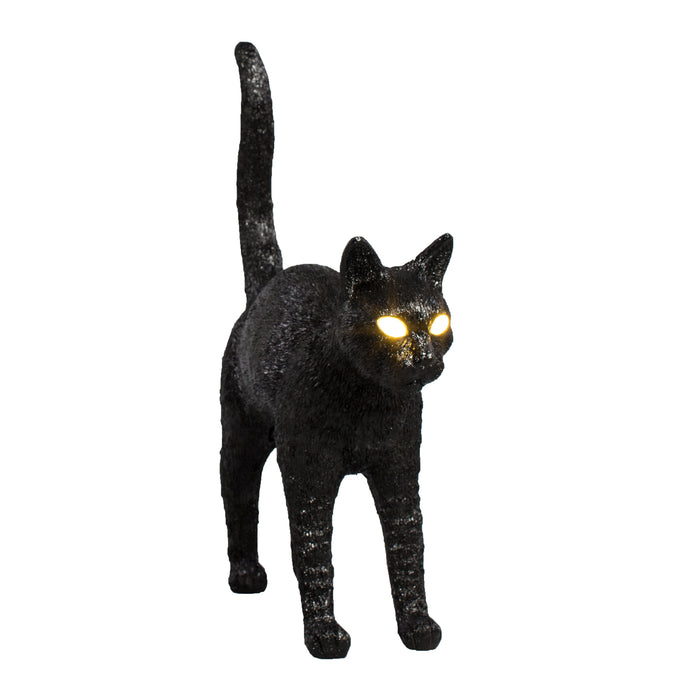 Jobby The Cat Lamp - Wireless Black LED Cat Lamp by Seletti