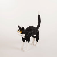 Jobby The Cat Lamp - Wireless Black & White LED Cat Lamp by Seletti