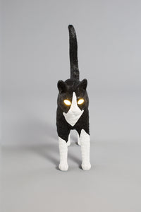 Jobby The Cat Lamp – Wireless Black & White LED Cat Lamp by Seletti