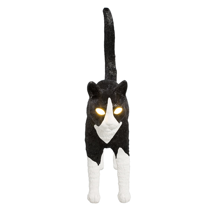 Jobby The Cat Lamp - Wireless Black & White LED Cat Lamp by Seletti