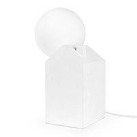 Seletti Dreamlike Table Lamp – Rising Sun Behind a House | Dimmable Concrete & Glass Lamp