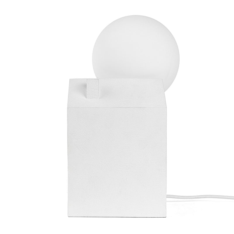 Seletti Dreamlike Table Lamp - Rising Sun Behind a House | Dimmable Concrete & Glass Lamp