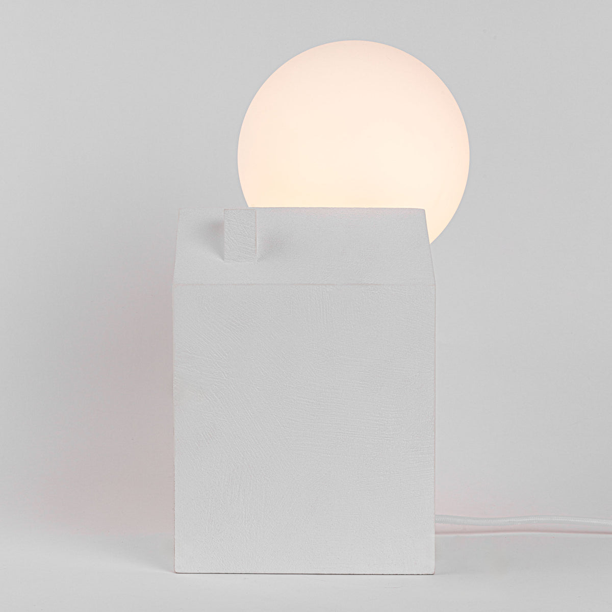 Seletti Dreamlike Table Lamp – Rising Sun Behind a House | Dimmable Concrete & Glass Lamp