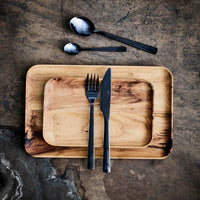 RAW by Aida Teak Wood Rectangular Plates