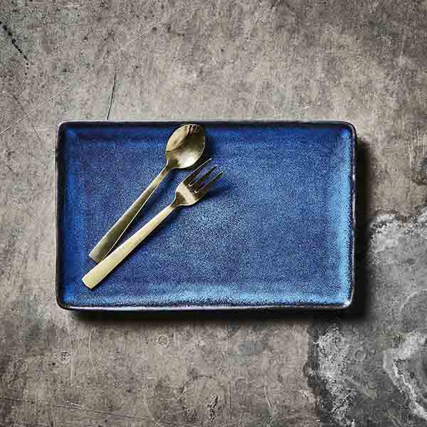 RAW by Aida Midnight Blue Rectangular Plate