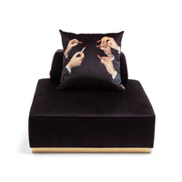 Poufs and Modular Sofa by Seletti and TOILETPAPER Home – Bold Statement Furniture with Golden Base (Multiple Designs) Modular Sofa