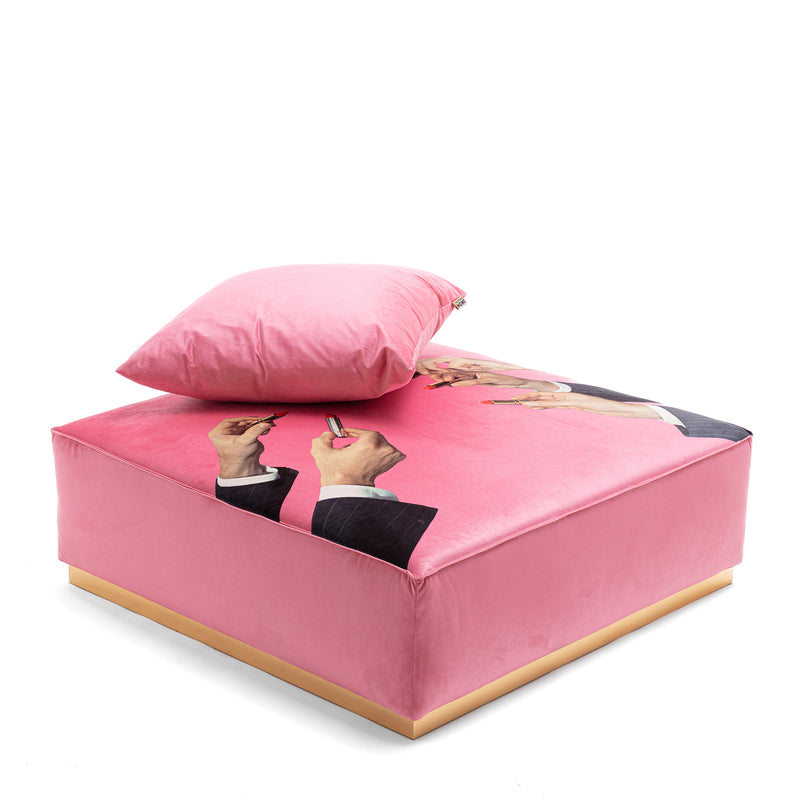 Poufs and Modular Sofa by Seletti and TOILETPAPER Home – Bold Statement Furniture with Golden Base (Multiple Designs) Modular Sofa