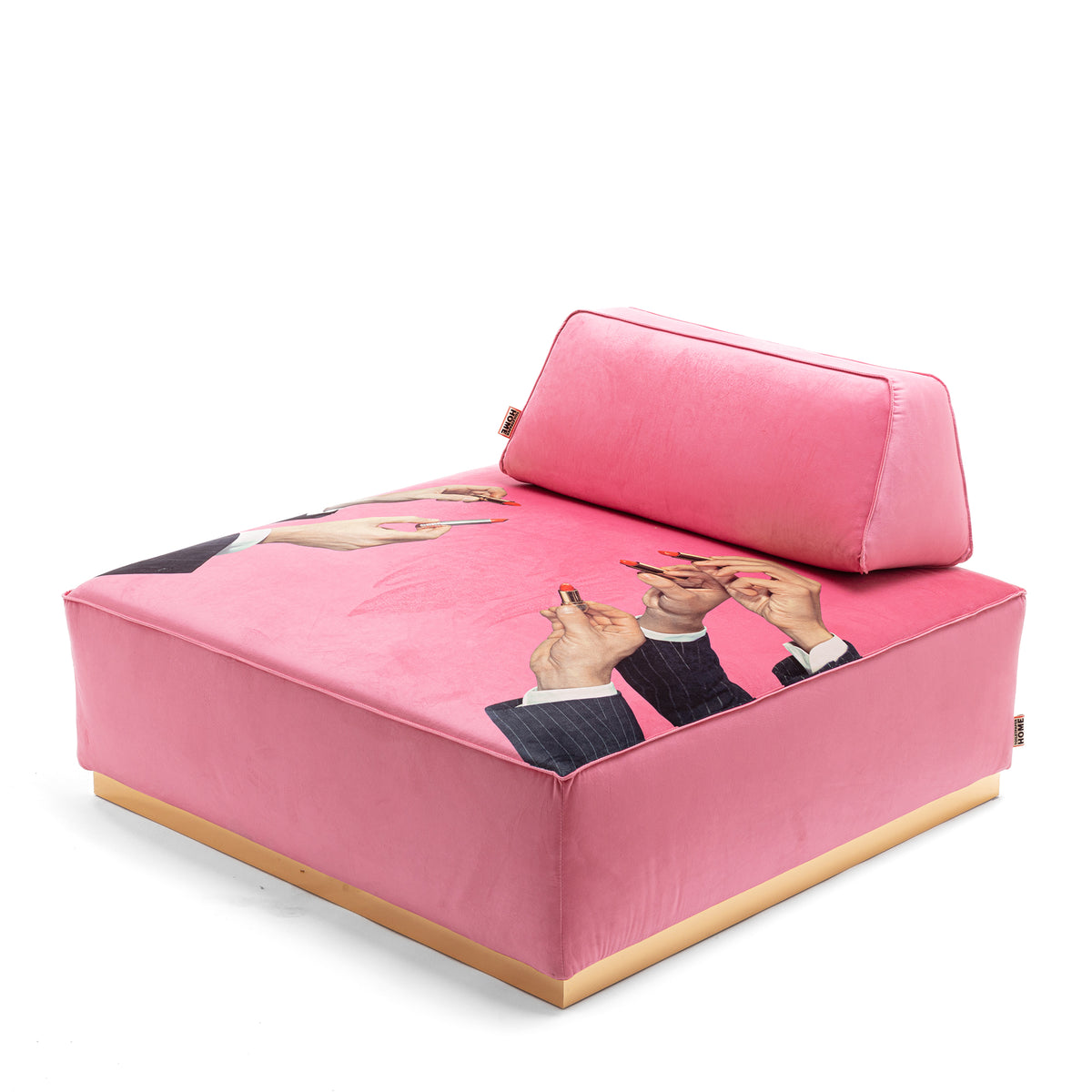 Poufs and Modular Sofa by Seletti and TOILETPAPER Home – Bold Statement Furniture with Golden Base (Multiple Designs) Modular Sofa