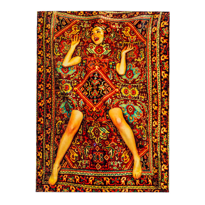 Rectangular Rug Lady on Carpet, Seletti TOILETPAPER Collection