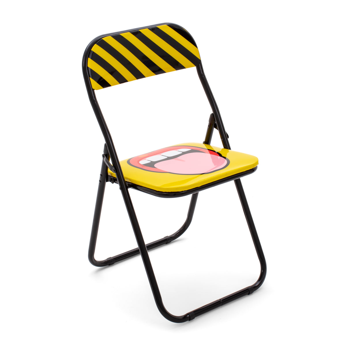 Seletti Folding Chair Collection by Studio Job - Peace, Pop Corn, Egg, Tongue, Flash, Mouth