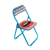 Seletti Folding Chair Collection by Studio Job - Peace, Pop Corn, Egg, Tongue, Flash, Mouth