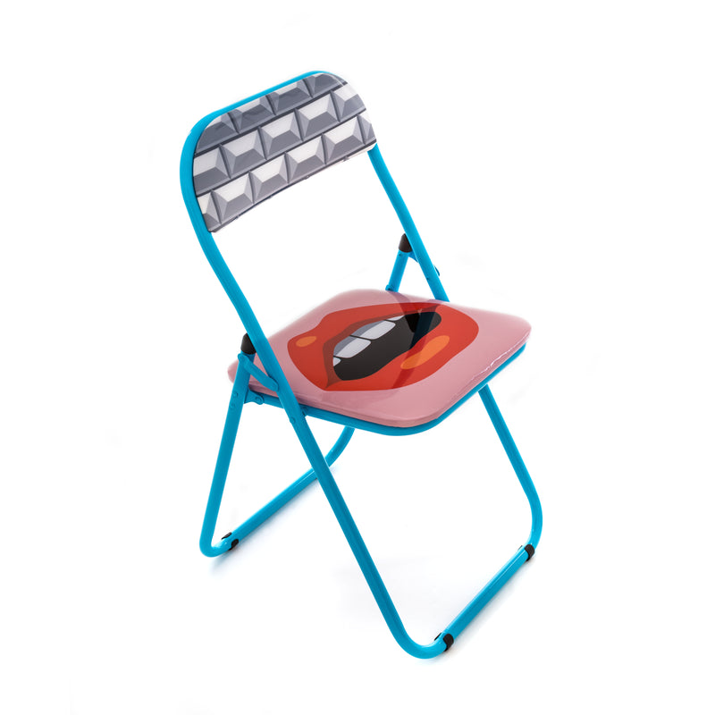 Seletti Folding Chair Collection by Studio Job – Peace, Pop Corn, Egg, Tongue, Flash, Mouth