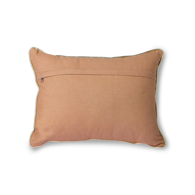 NUDE CUSHION WITH SILVER PATCHES (30X40)