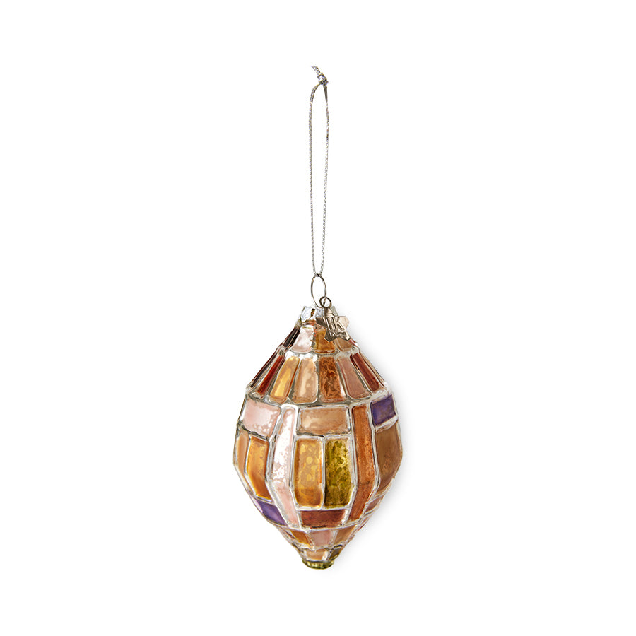 Glass Christmas Ornaments, Brutalist Oval by hkliving