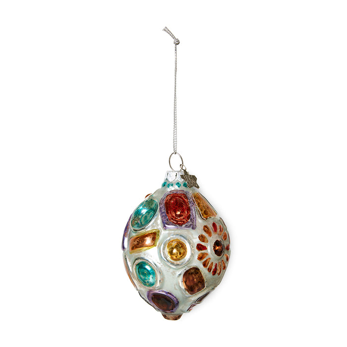 Glass Christmas Ornaments, Jewels Oval by hkliving