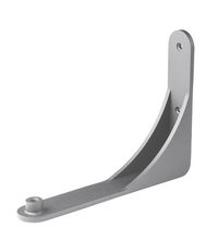 Le Feu Dome Wall Mount in Nickel, the curved wall bracket for Dome bioethanol fireplaces