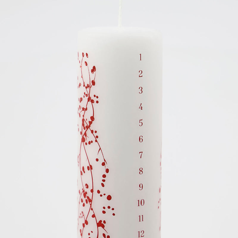 Advent candle, Days, Red, 46 hours