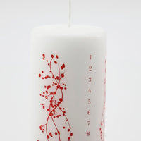 Calendar candle, Days, Red, 125 hours