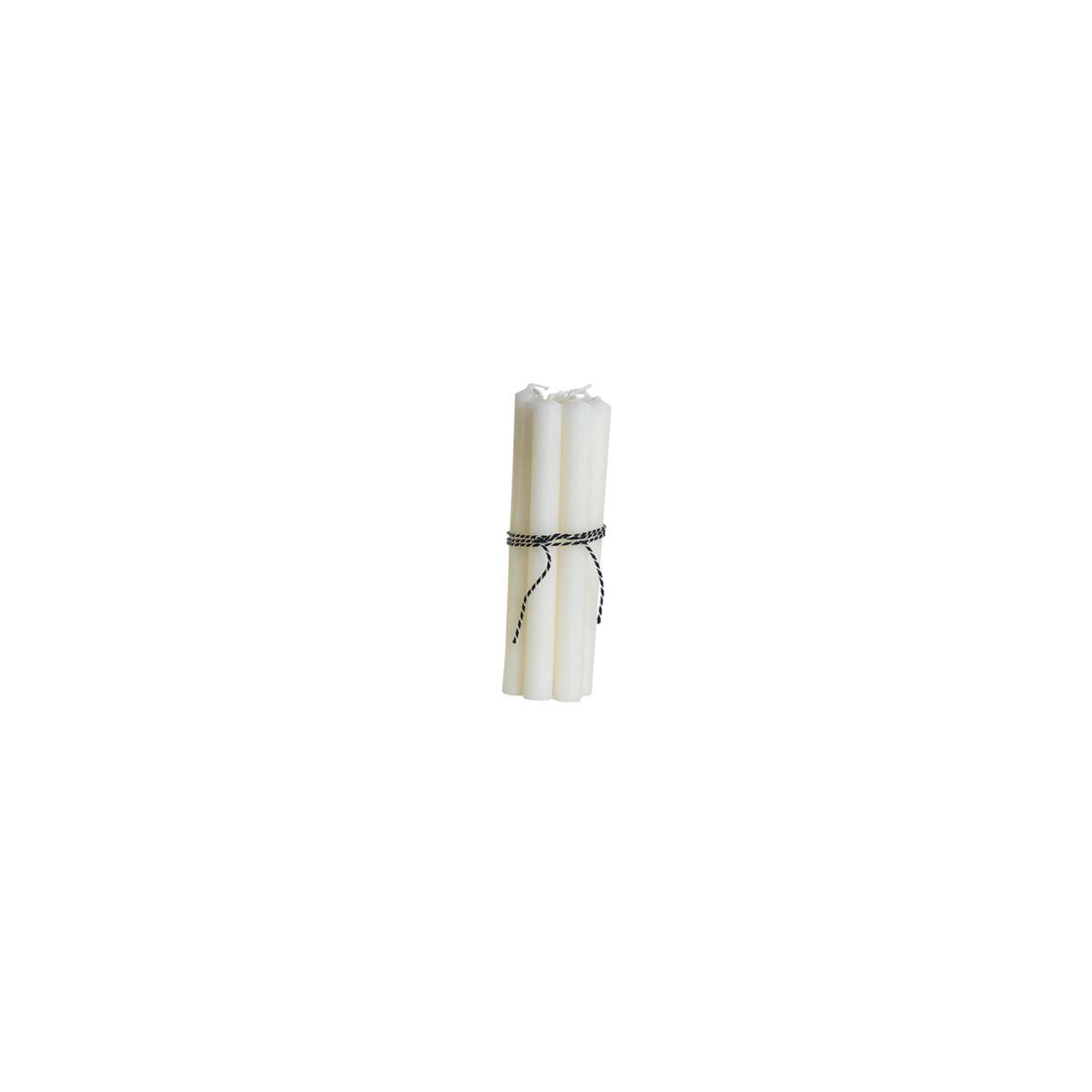 Small Pencil Candles White Set of 4