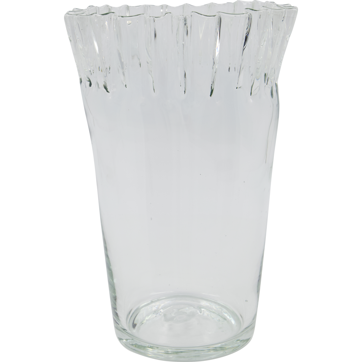 Clear Glass Vase - Fold Vase by House Doctor