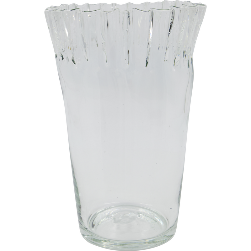 Clear Glass Vase - Fold Vase by House Doctor