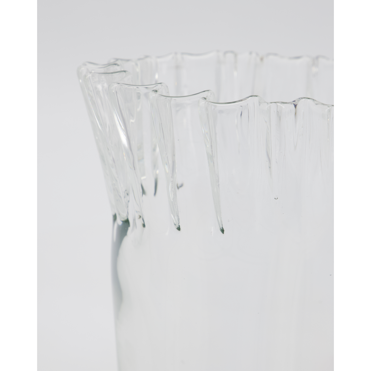 Clear Glass Vase - Fold Vase by House Doctor