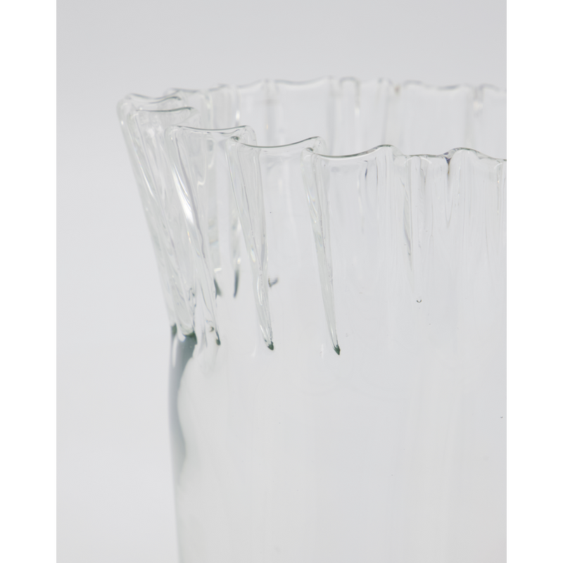 Clear Glass Vase - Fold Vase by House Doctor