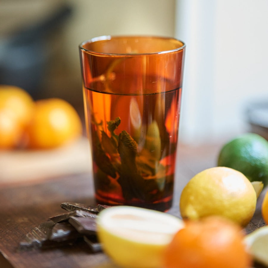 Tea Glasses Amber Brown (set of 4)