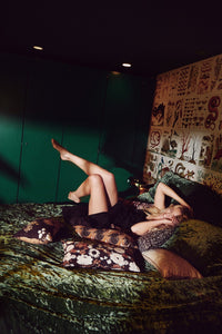 Nostalgic Cushion, Brown and Cream - by Doris for HKLIVING